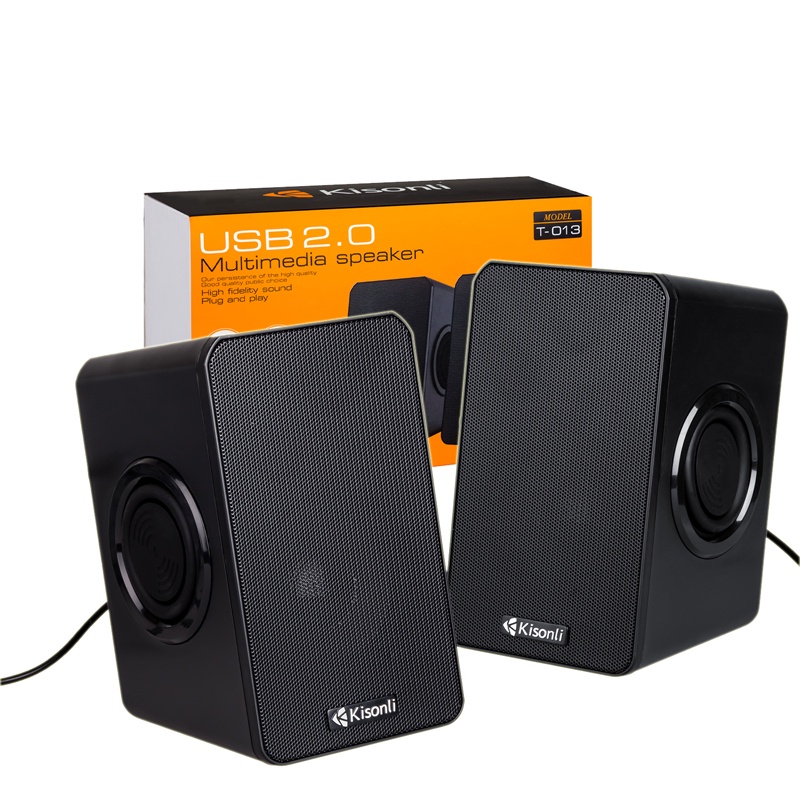 Loa vi tính 2.0 Kisonli T-013 tích hợp 4 BASS - thiết kế (nhiều màu) Nhất Tín Computer