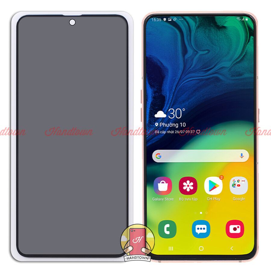 Kính cường lực Chống Nhìn Trộm 9H Dành Cho Samsung Galaxy A80 / A90 Full Màn Hình Full Keo