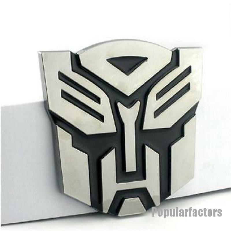 Miếng Dán Trang Trí logo Transformer 3d Độc Đáo