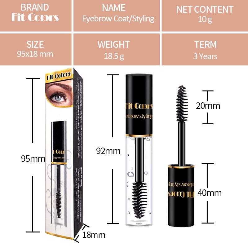 Gel Trong Suốt Cố Định Tạo Kiểu Lông Mày Kháng Nước Lâu Trôi Cho Nữ