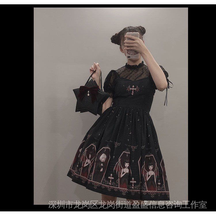 Hàng Có Sẵn Đầm lolita Phong Cách retro Gothic