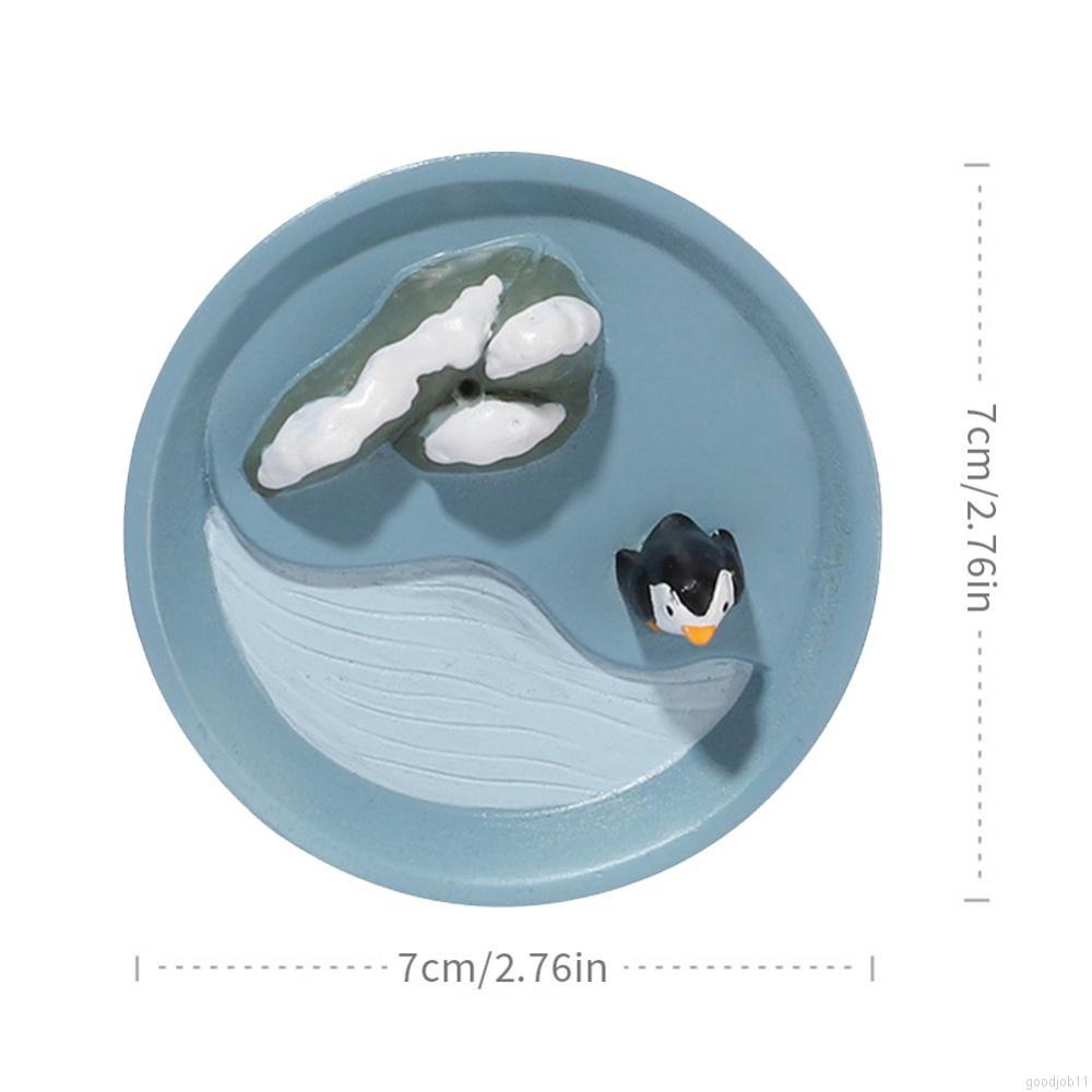 Khay cắm nhang hình động vật hoạt hình bằng nhựa resin dễ thương