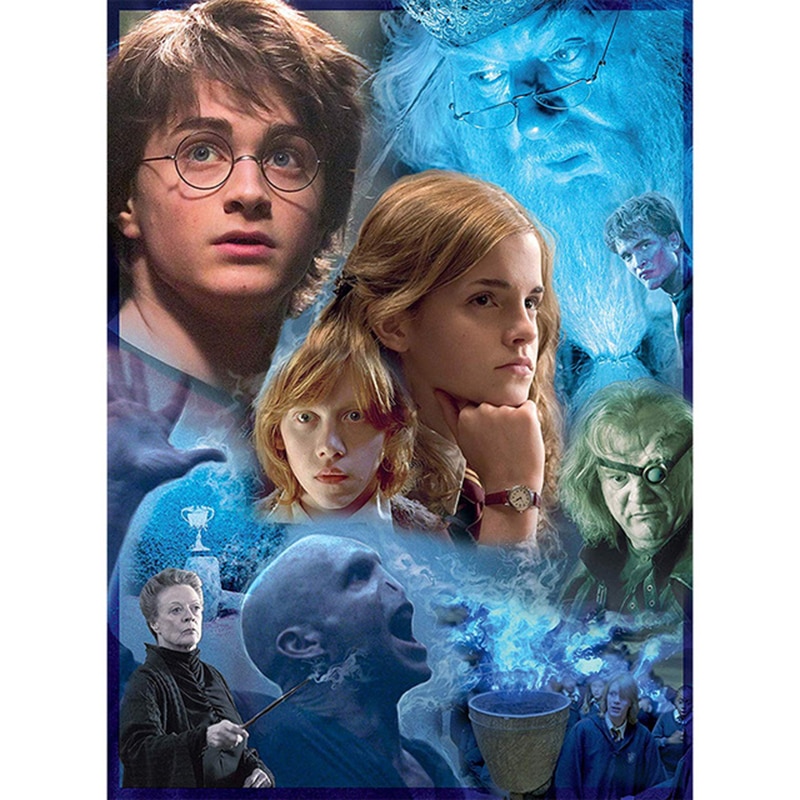 Bộ tranh đính đá 5D tự làm hình harry potter trang trí nhà cửa