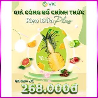Kẹo dứa giảm cân VIC organic Giảm cân cấp tốc an toàn không phải thuốc giảm cân