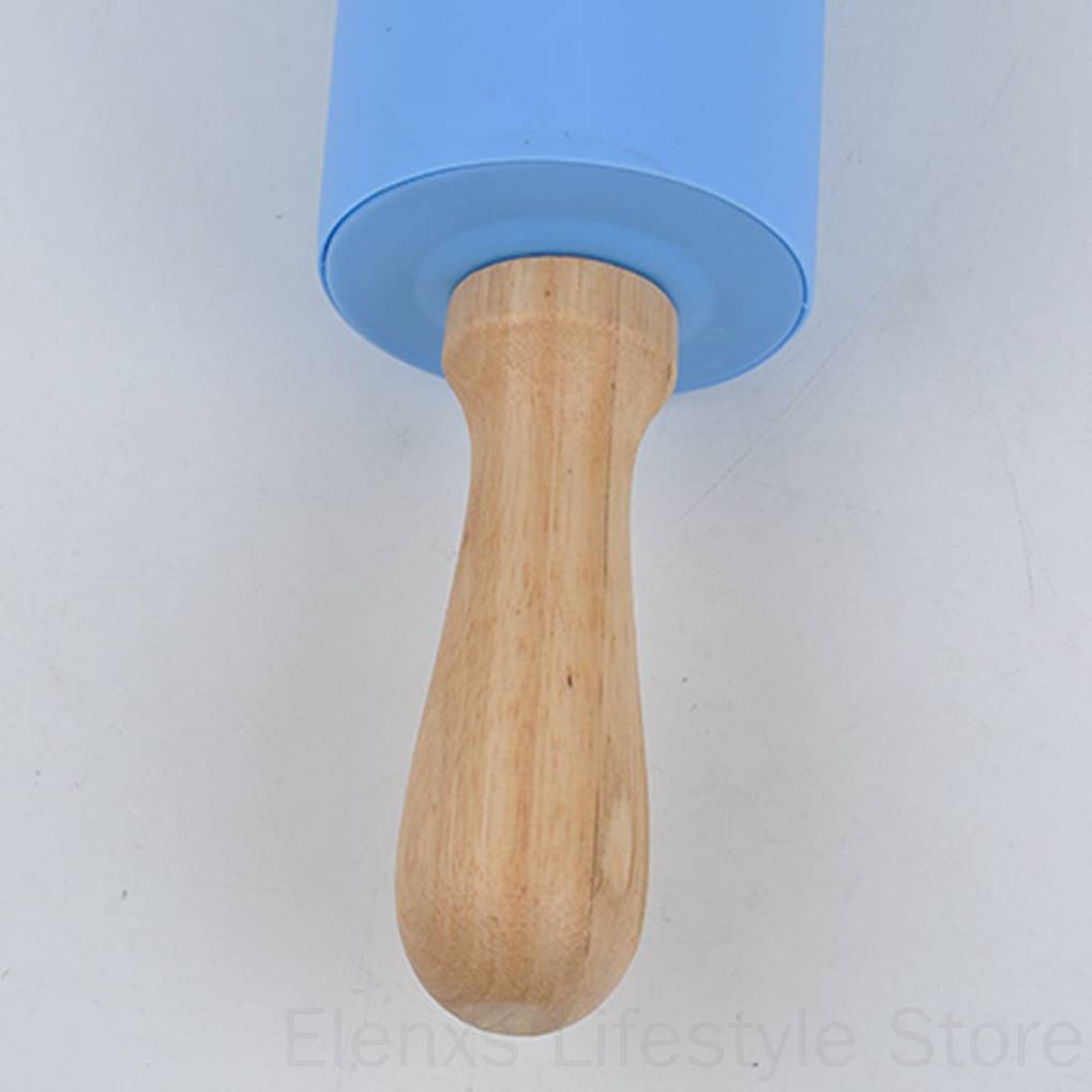 Cây Lăn Bột Cán Gỗ Bằng Silicon