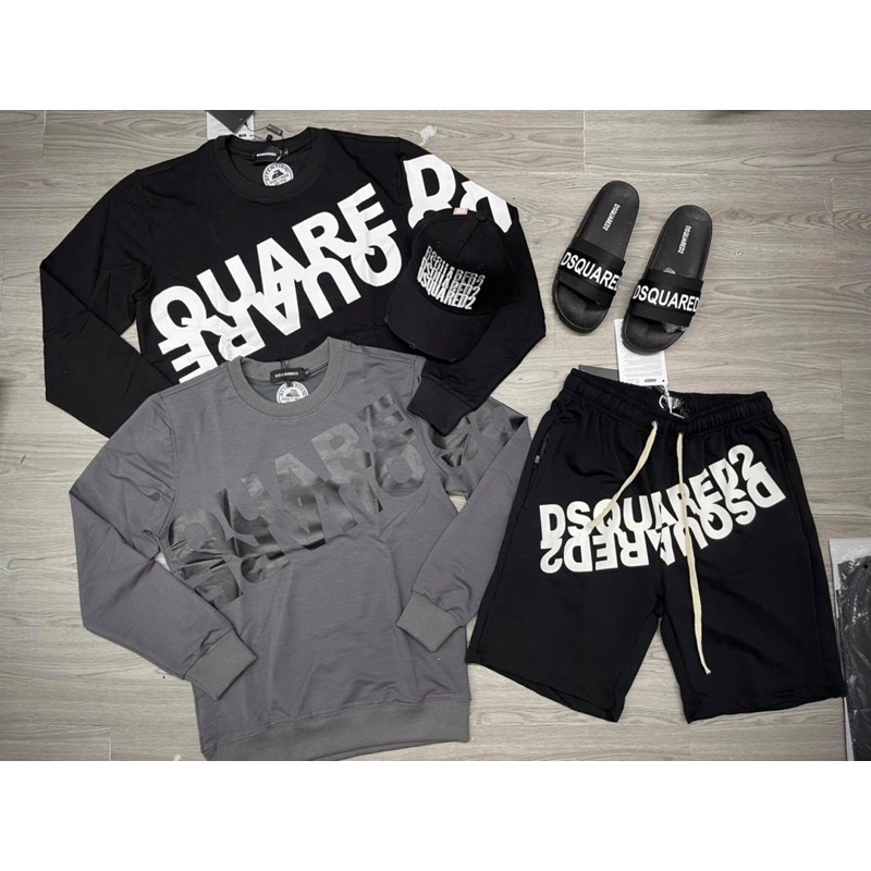 Áo Thu Đông DSQUARED2 chữ nghiêng