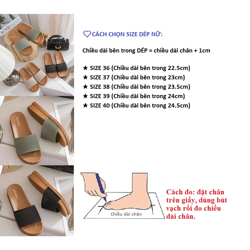 DÉP TĂNG CHIỀU CAO NỮ ĐỀ MỀM BỀN ĐẸP [H34k] Dép đi trong nhà và ngoài trời- LUCKY SHOES VN