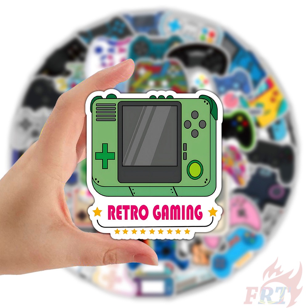 ❉ Miếng Dán Dòng Máy Chơi Game 01 ❉ Bộ 50 Miếng Dán Chống Thấm Nước Họa Tiết Thời Trang Dùng Trang Trí