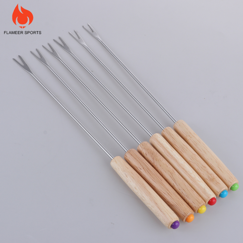 Set 6 Xiên Nướng Bbq Bằng Thép Không Gỉ