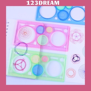 Bộ thước vẽ họa tiết hoa văn sáng tạo spirograph phát triển kỹ năng