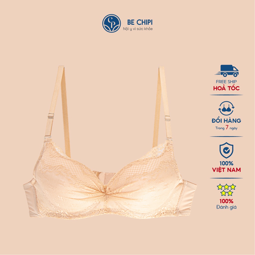 Áo Lót Nữ Có Gọng Có Ren Nâng Ngực Mềm Mại Bechipi AL9108