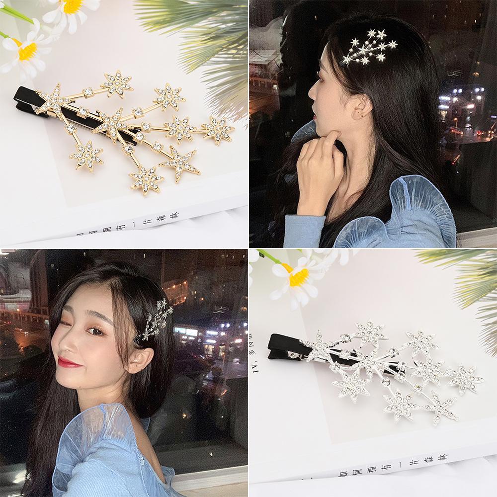 NIUYOU Kẹp Tóc Hình Ngôi Sao / Trái Tim Phong Cách Vintage
