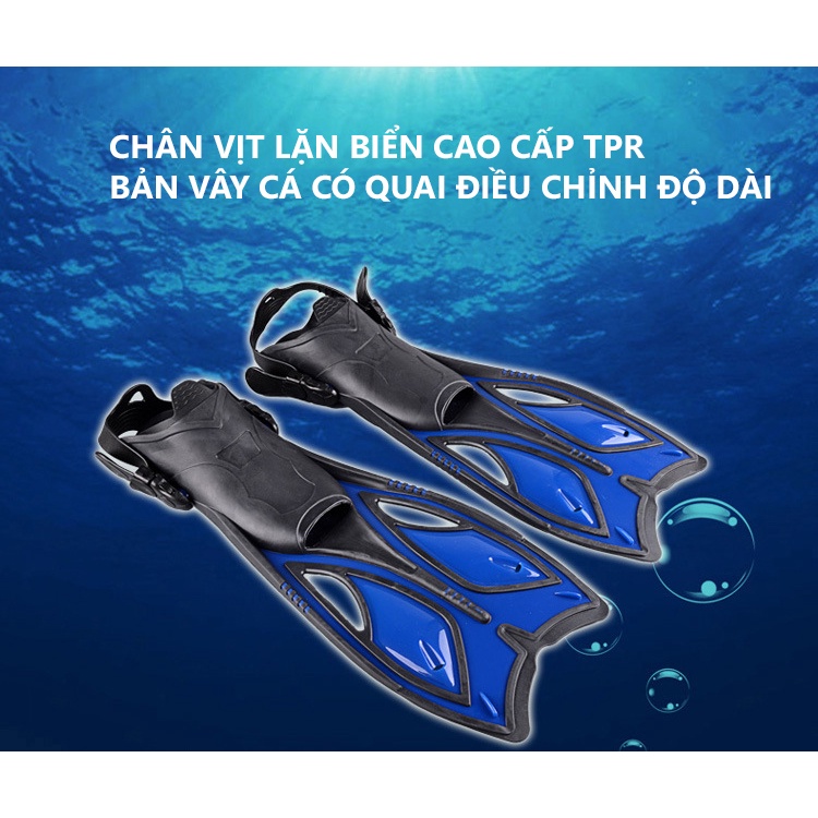 Chân Vịt Lặn Biển Cao Cấp Cleacco TPR Bản Cao Cấp Vây Cá Có Quai Điều Chỉnh Độ Dài - Hàng Chính Hãng BORO SPORT