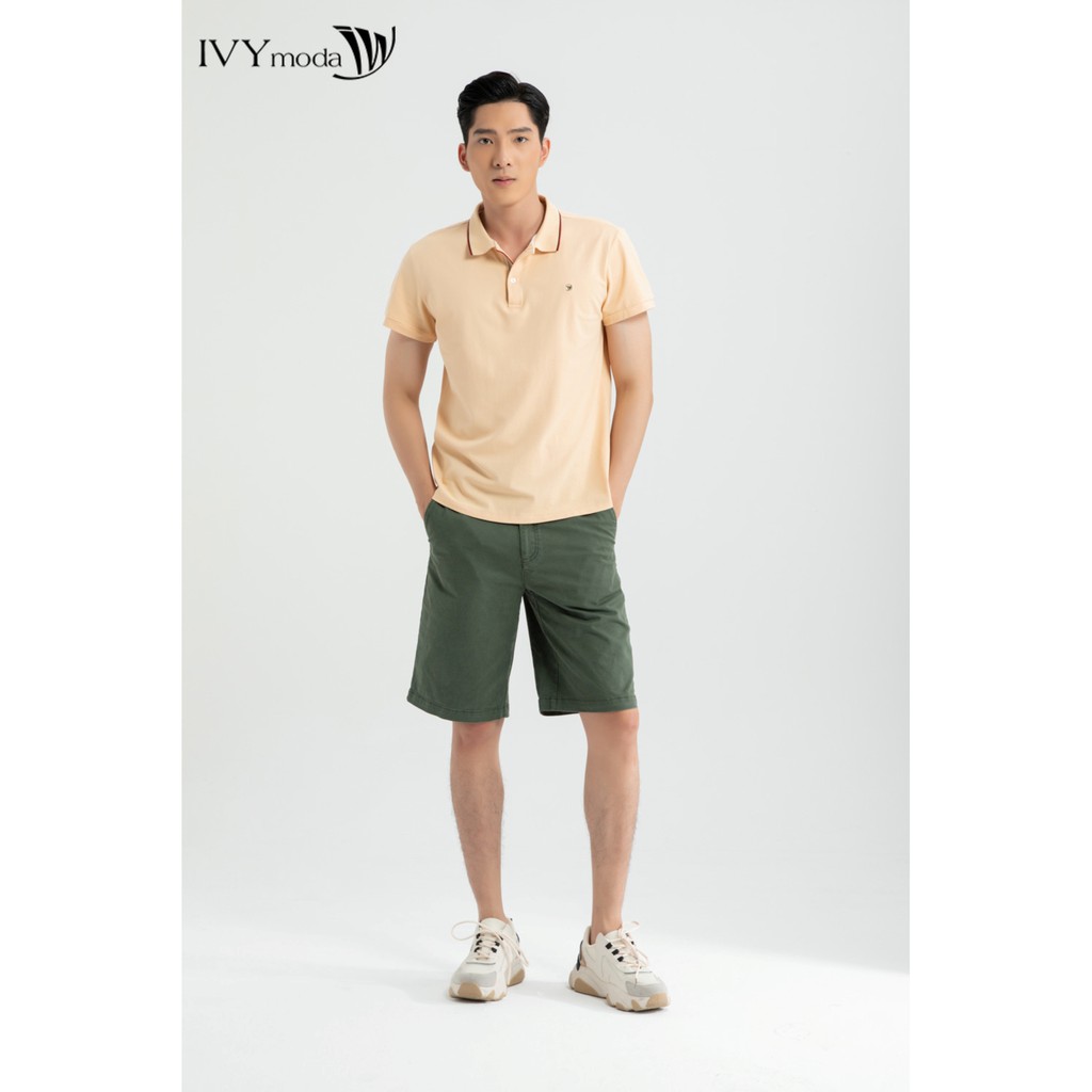[NHẬP WABRTL5 GIẢM 10% TỐI ĐA 50K ĐH 250K ]Áo polo nam viền màu IVY moda MS 57E2998