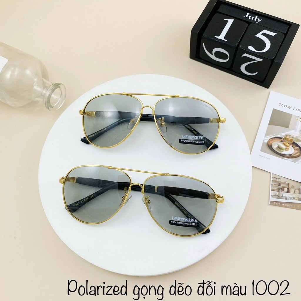 Mắt Kính Thời Trang Nam Cao Cấp ARM1002, Gọng Kính Dẻo Có Thể Bẻ Cong, Tròng Kính Polarized Chống Tia UV