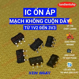 10 CHIẾC IC ỔN ÁP NGUỒN RT9193 : DA=G3K 1,2V, ZU=J10 1,3V, DC=E2H 1,8V, DJ-N10 2,8V, DK-06L 3,0V, DE=A1D(=33X) 3,3V