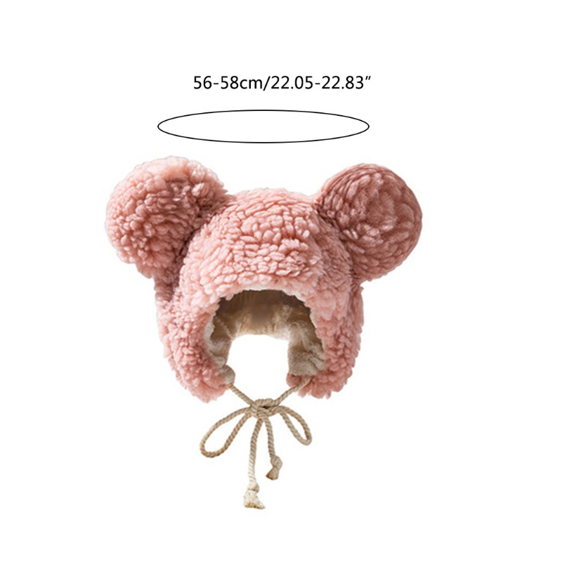 Mũ Len Lông Cừu Giữ Ấm Màu Sắc Đơn Giản Thời Trang