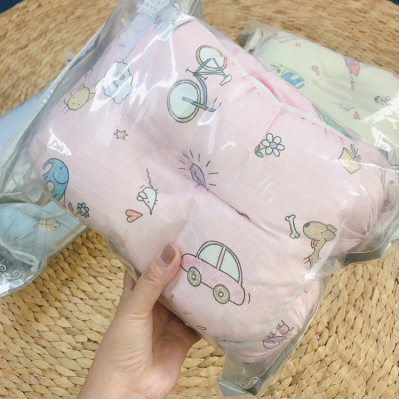 Bộ chẹn bông xô + gối nhật Nitori cao cấp