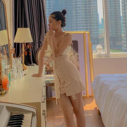 ONONMADE | Chân váy cạp cao đan dây màu hồng - VENUS lace-up high waist skirt | BigBuy360 - bigbuy360.vn