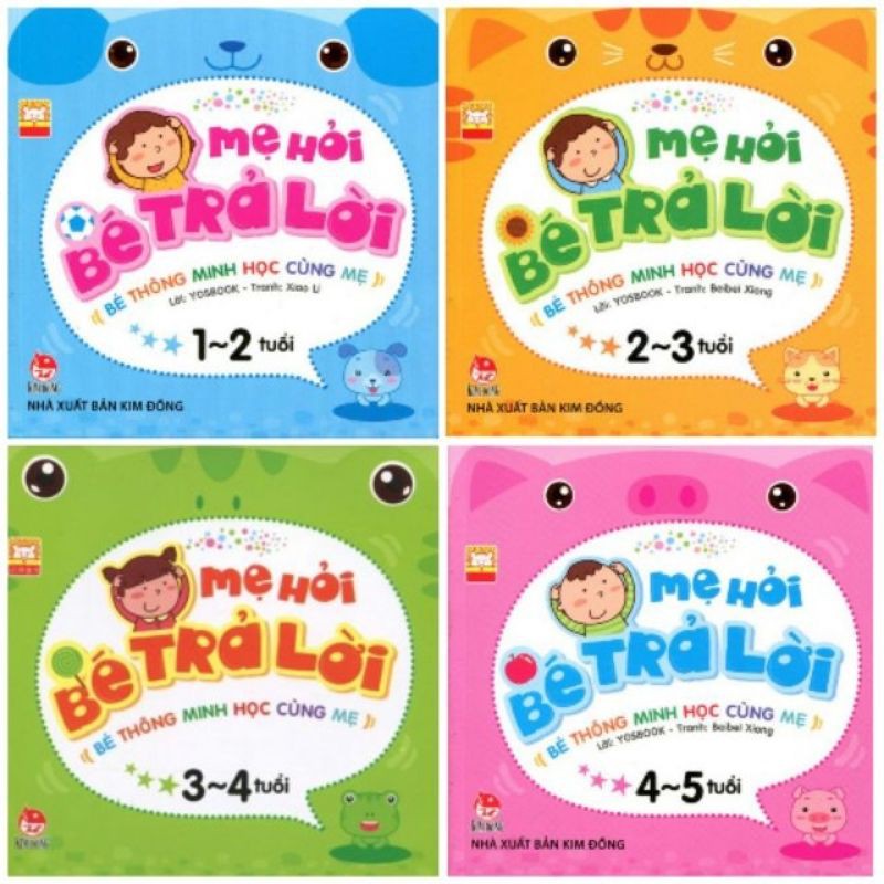 Sách - Mẹ hỏi bé trả lời từ 1-5 tuổi (1-2,2-3,3-4,4-5)