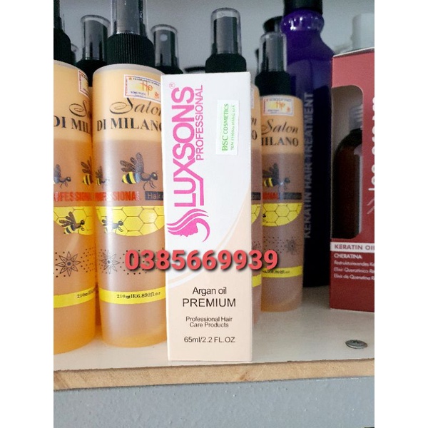 TINH DẦU DƯỠNG TÓC ARGAN OIL LUXSONS 65ML | BigBuy360 - bigbuy360.vn