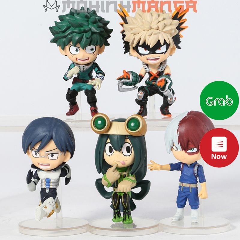 Mô hình 5 nhân vật Midoriya Deku Katsuki Bakugo Kacchan Shoto Todoroki Asui Tsuyu Froppy Iida Tenya My hero academia