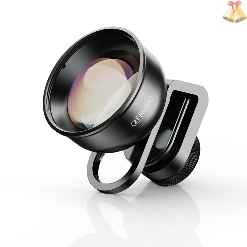 ONE APEXEL APL-HD5T Multi-layer Phone Telephoto Lens 2X Zoom for Dual Lens / Single Lens Smartphone for iPhone X/Xs/8P Samsung Galaxy Huawei Xiaomi Cellphones