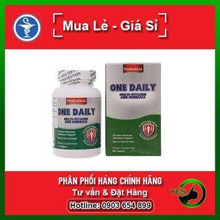 ❤ Viên Uống Vitamin Và Khoáng Chất Pharmekal One Daily - Multi Vitamin & Minerals (Hộp 60 Viên)