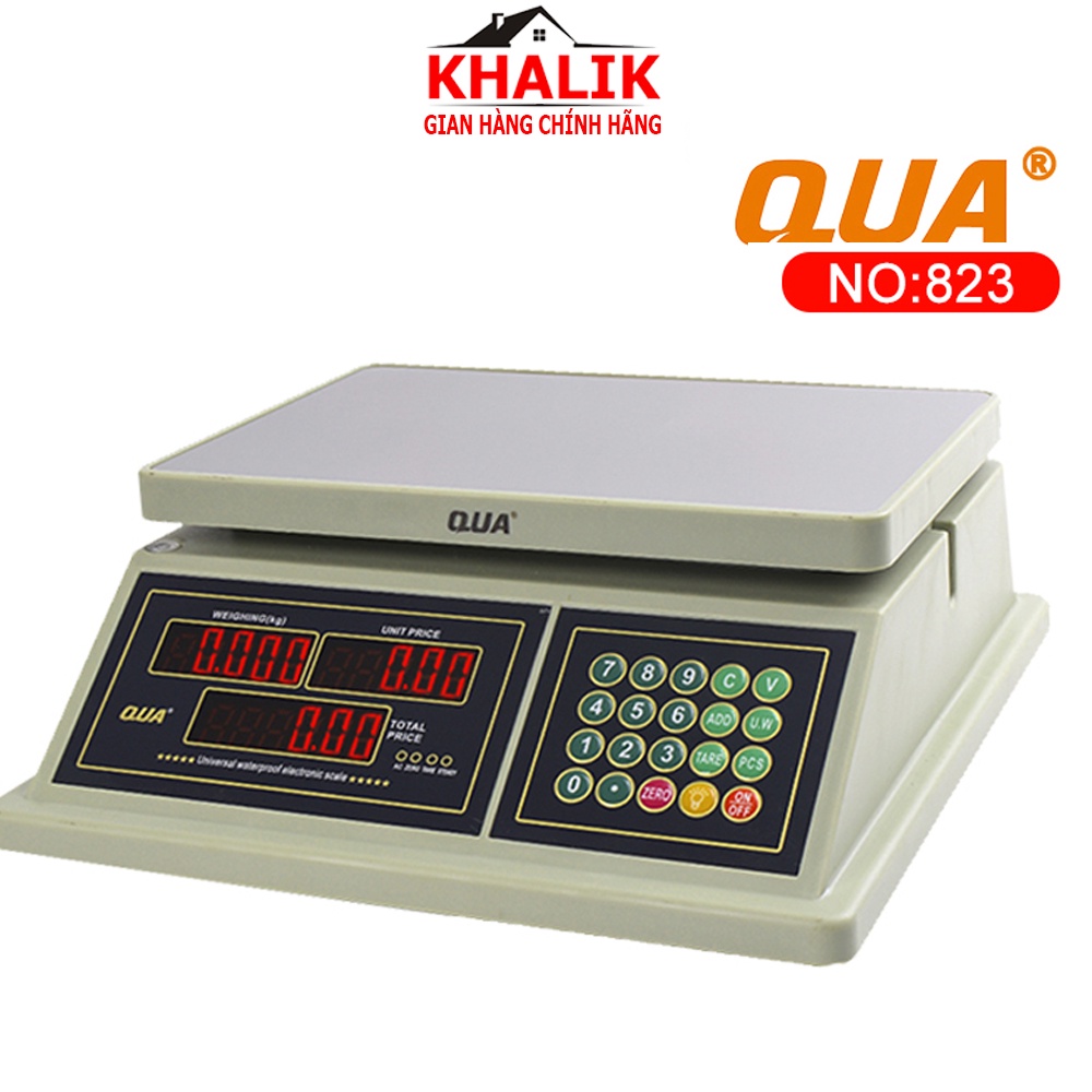 Cân tính tiền điện tử  2 mặt 30kg KHALIK QUA 832 Loại Chống Nước