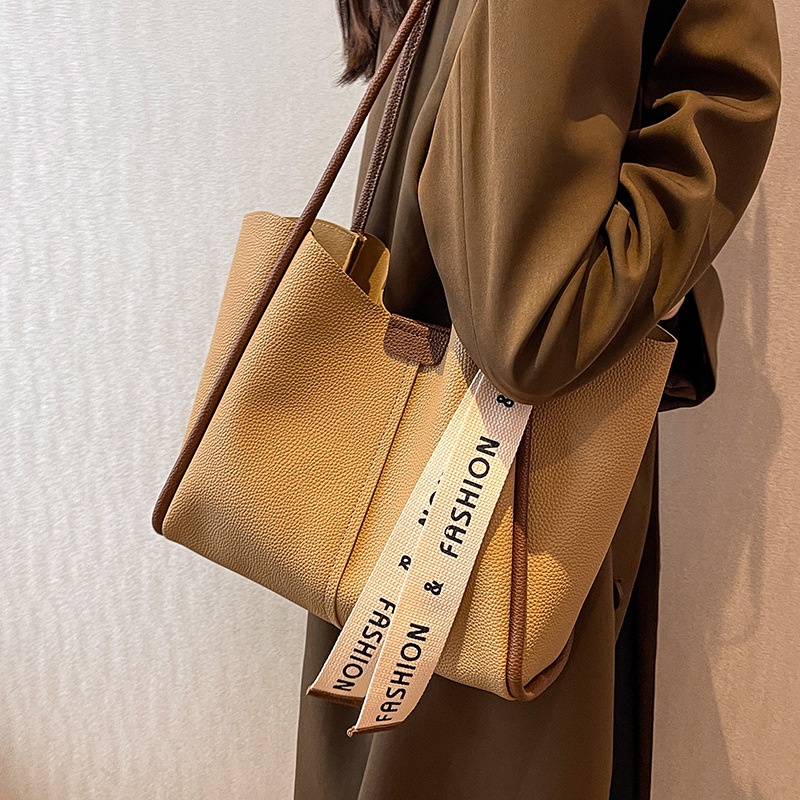 IELGY Túi Đeo Vai Sức Chứa Lớn Cao Cấp Thời Trang Theo Phong Cách retro Cho Nữ