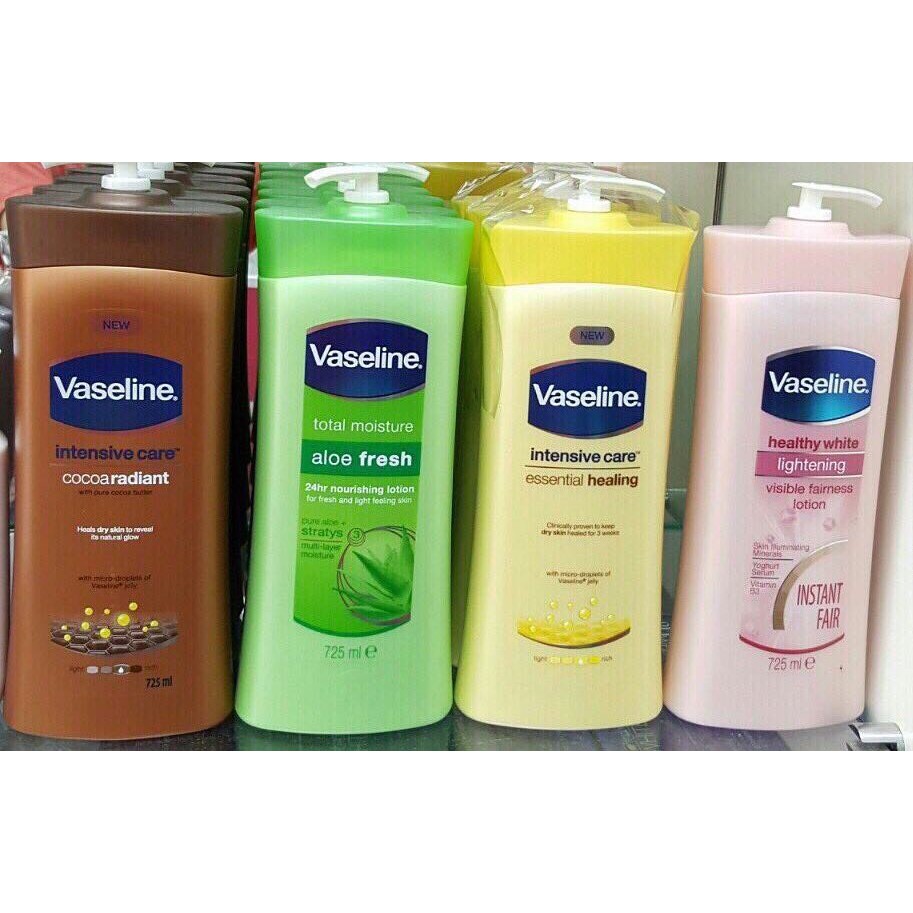 Sữa dưỡng thể Vaseline Healthy White UV Lightening 725ml