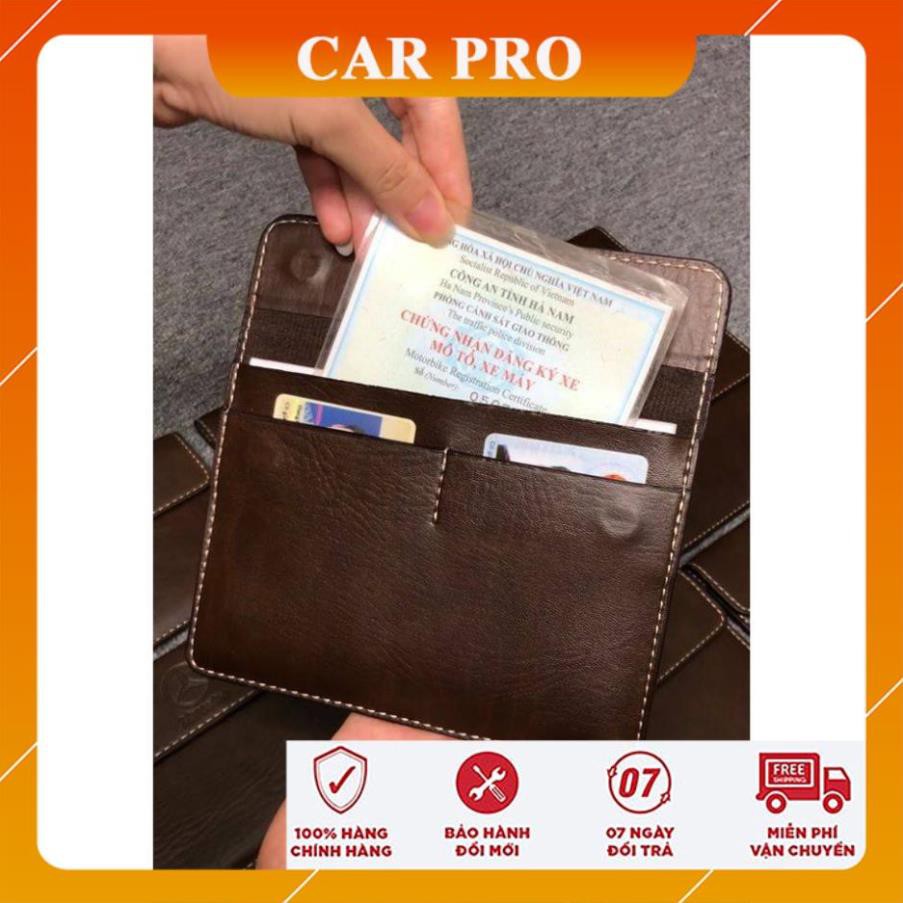 Ví da đựng đăng kiểm, giấy tờ ô tô cao cấp - CAR PRO