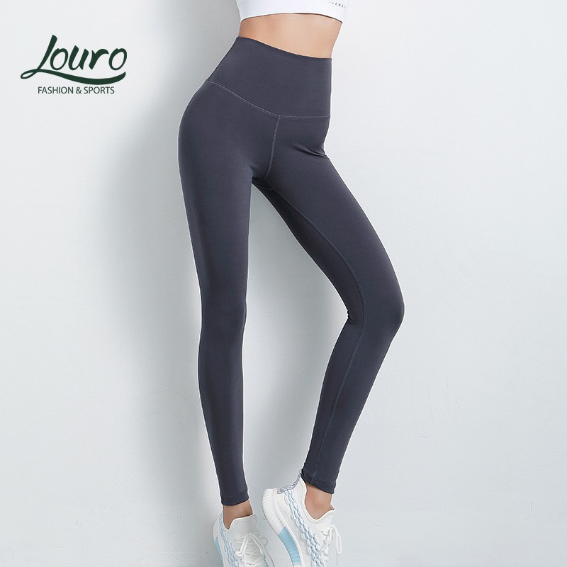 Quần tập Gym nâng mông cao cấp Louro QL49, kiểu quần legging tập Yoga, Gym, Zumba, co giãn 4 chiều, thoáng mát