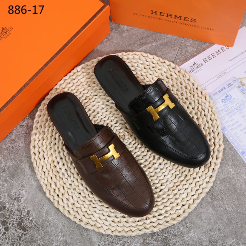 Giày Da Mule H Croco 886-17