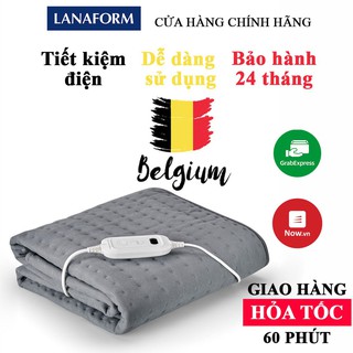 [Nhập Khẩu Bỉ] Đệm Sưởi Điện, Chăn Điện Đơn Lanaform S3 (Sưởi Ấm Lưu Thông Khí Huyết)-Hàng Chính Hãng Bảo Hành 2 Năm