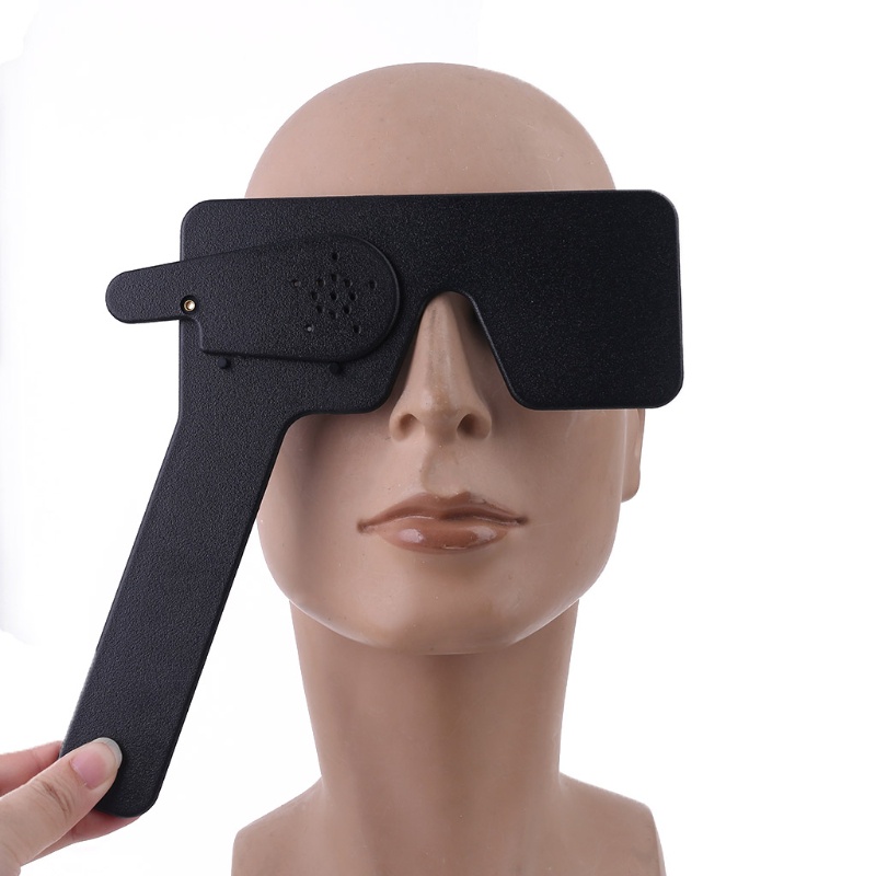 Kính Râm Mắt Một Mắt Pinhole Một Đầu Màu Trắng / Đen