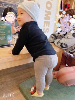 Quần legging len kẻ sọc cho bé
