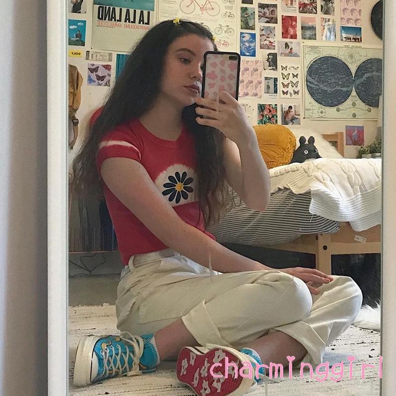 Áo Thun Nữ Ngắn Tay Cổ Tròn Thời Trang