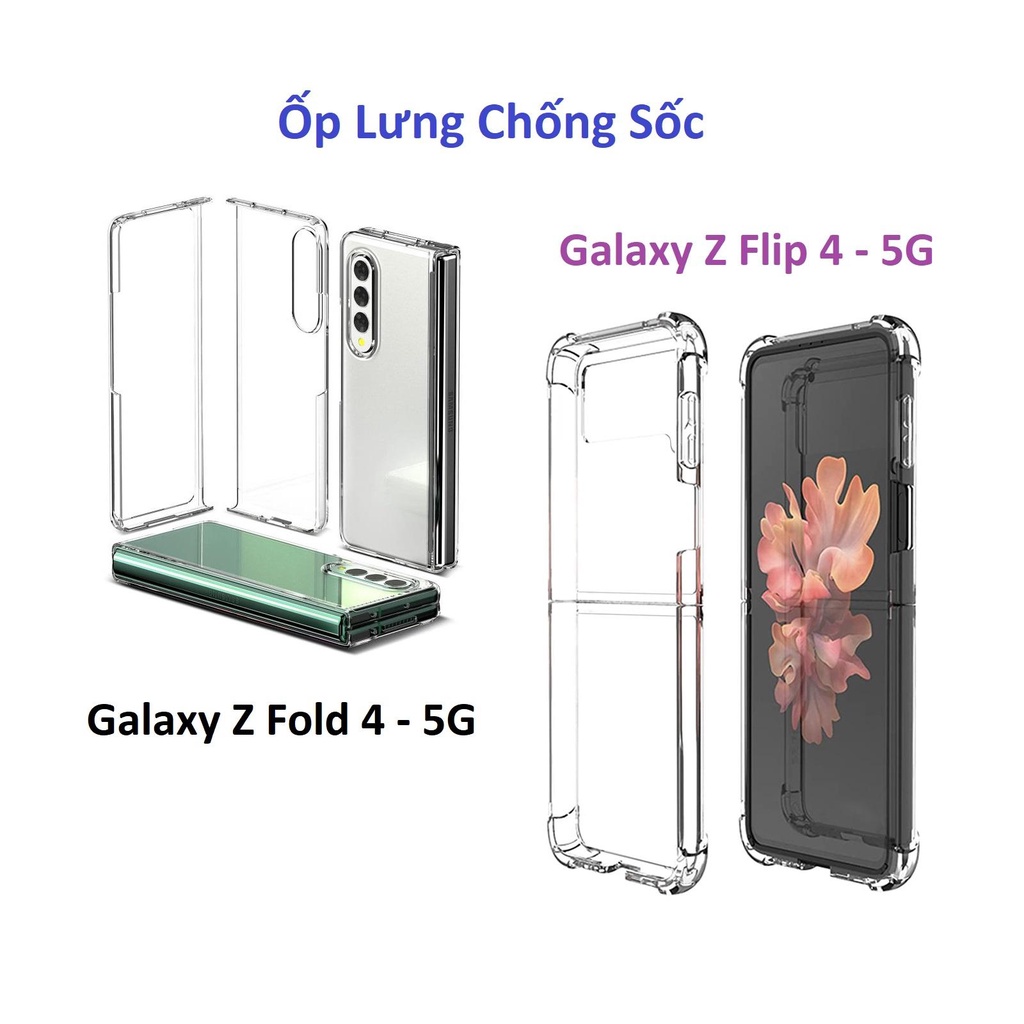 Ốp Lưng Chống Sốc Trong Suốt Cho Samsung Galaxy Z Fold 4 - 5G, Z Flip 4 - 5G. Ốp Lưng Samsung. Filo Shop