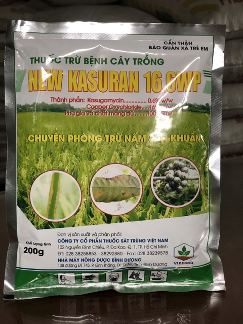 Thuốc trừ bệnh New Kasuran 16.6WP Chuyên phòng trừ nấm và vi khuẩn