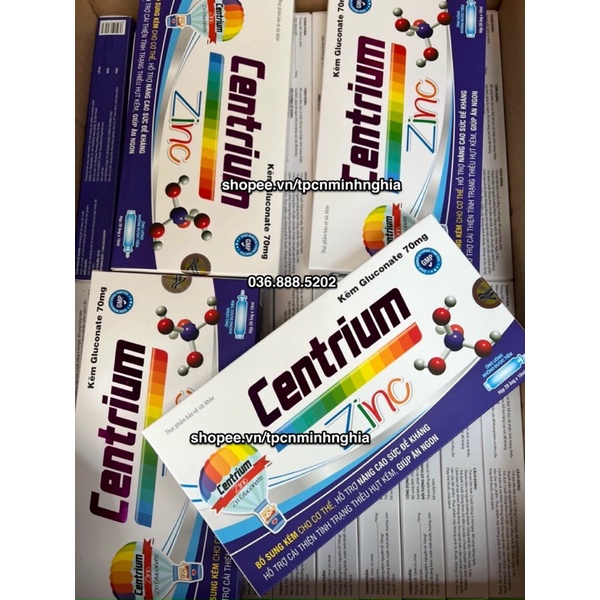 Kẽm Centrium Zinc cho bé, bổ sung kẽm cho cơ thể, tăng đề kháng, giúp bé ăn ngon