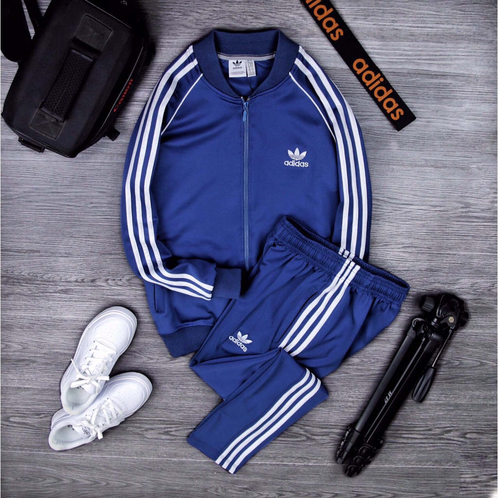 Bộ thể thao adidas nam nữ thu đông 3 sọc (Hàng Shop Xịn),quần áo thể thao co giãn 4 chiều Bigsize cao cấp-Bao Check Hàng