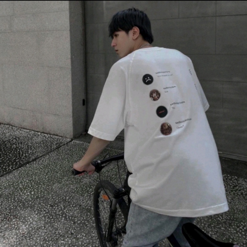 Áo thun UNISEX SAD BOIZ SADTAGAM nam nữ UIzzang form rộng tay lỡ