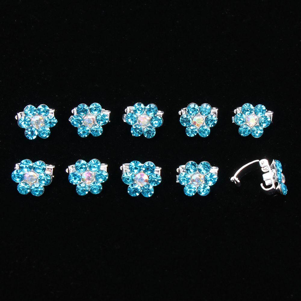 EUTUS Set 10 Kẹp Tóc Hoa Dễ Thương Cho Cô Dâu