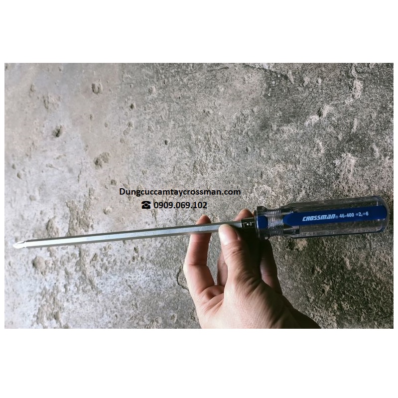 Tua vít 2 đầu Crossman cán sọc
