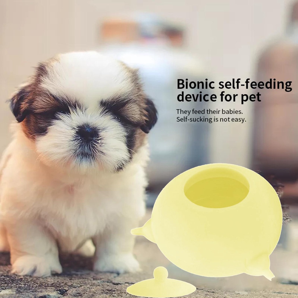 Núm Vú Giả Bằng Silicon Màu Macaron Cho Mèo &amp; Cún Con Y1B5