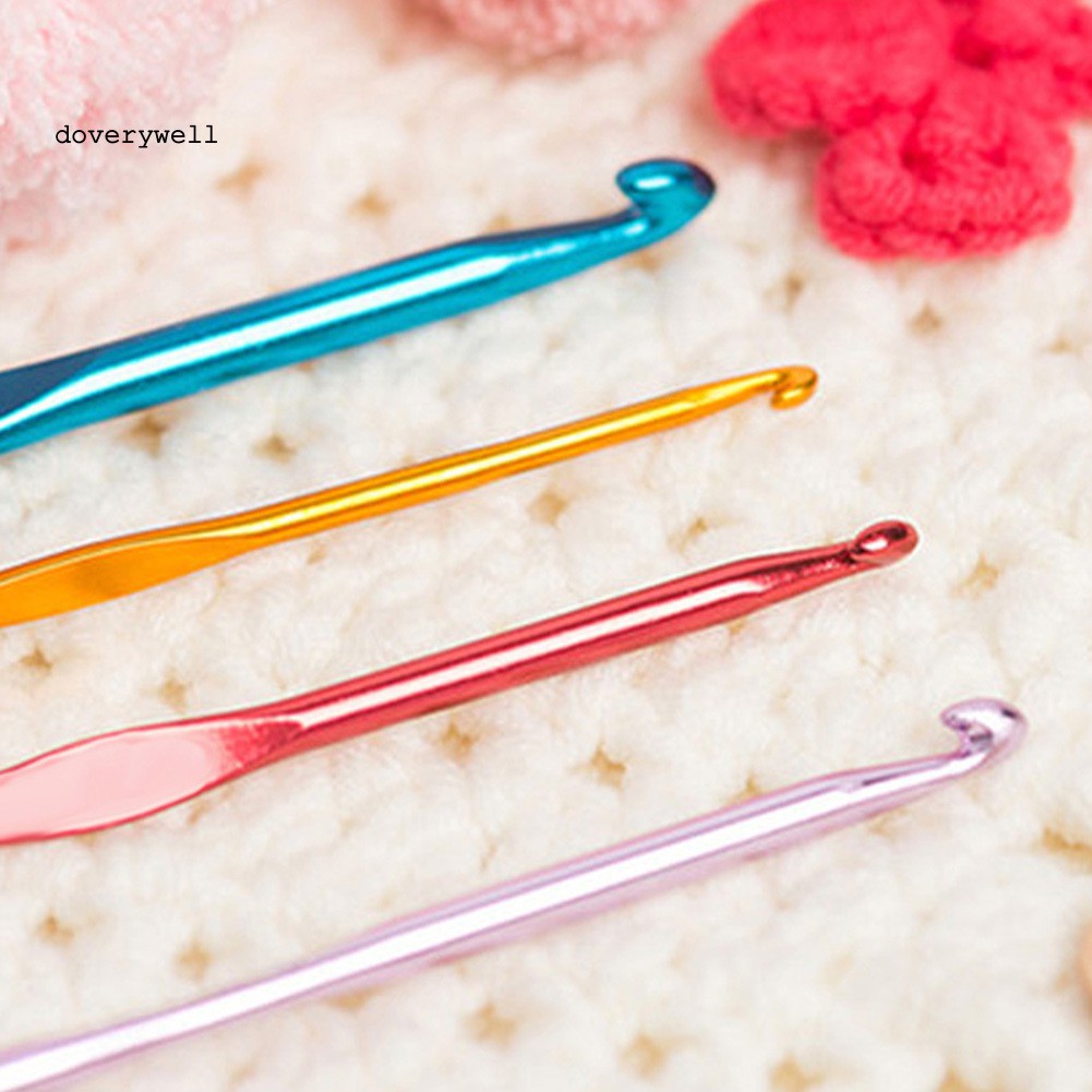 Set 22 kim đan móc len bằng hợp kim nhôm