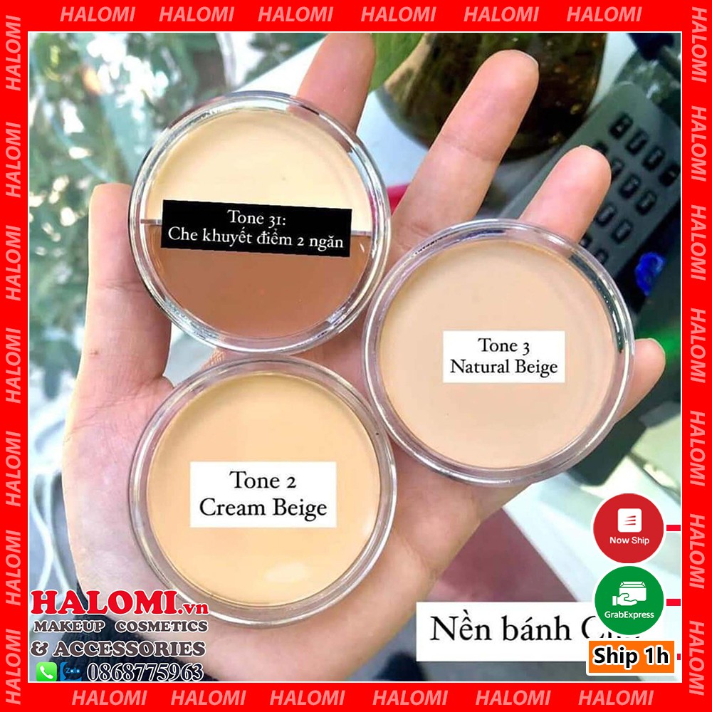 Nền Bánh Clio 3 Tone Độ Che Phủ Cao Chuyên Dùng Cho Makeup