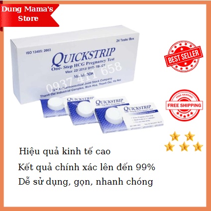 QUE THỬ THAI NHANH QUICKSTRIP- COMBO 12 QUE