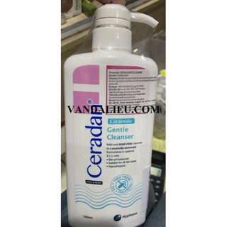 CERADAN GENTLE CLEANSER 500ML. SỬA RỬA MẶT VÀ TẮM TOÀN THÂN